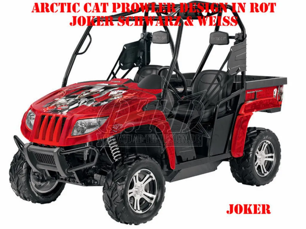 Joker Background Red, Joker color Black-White for Arctic Cat Prowler / Prowler XP HD